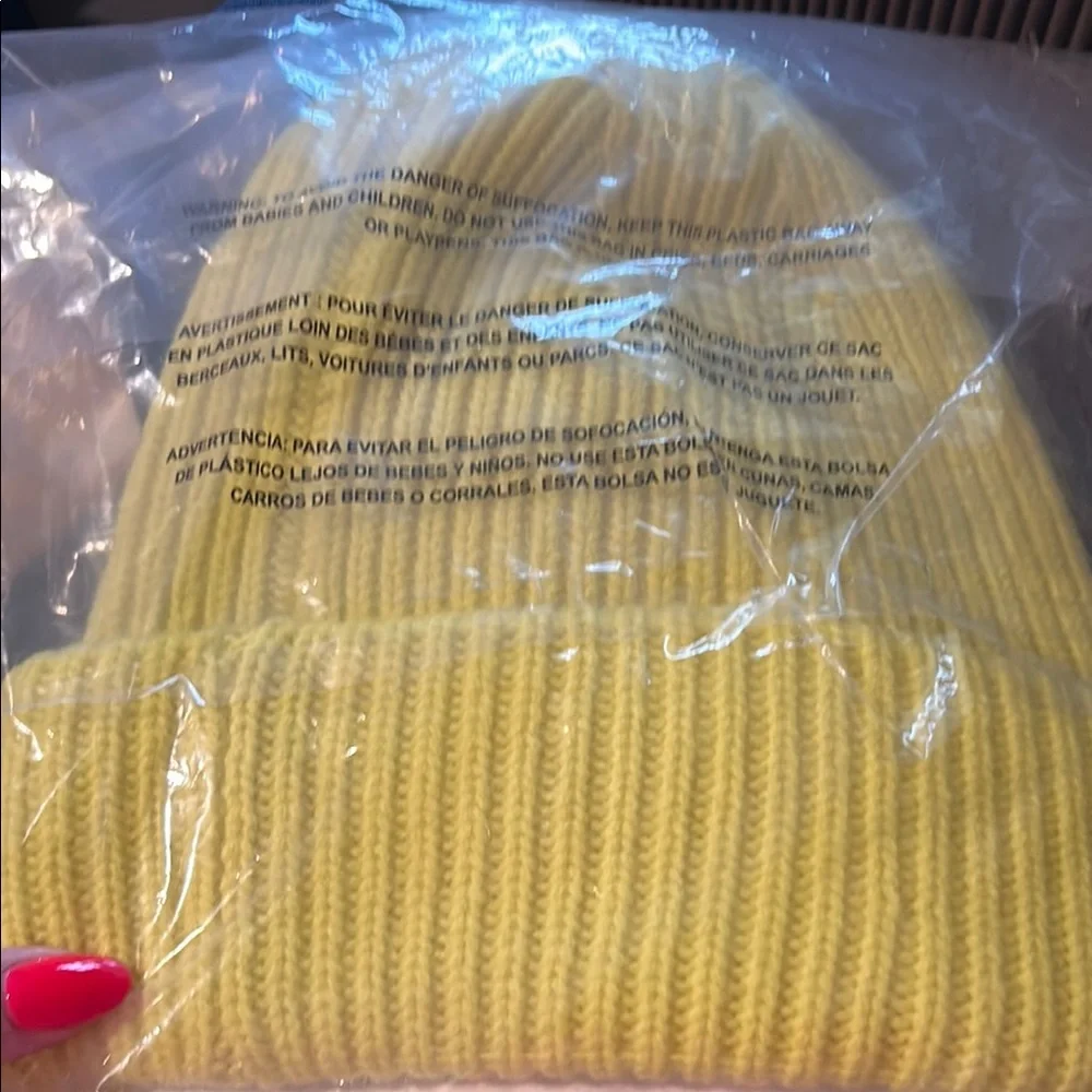 Figs Oversized Beanie Neon Yellow Neon Yellow - Picture 5 of 5